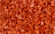 Red TPV rubber granule color sample